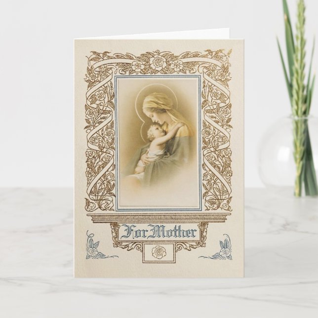 Vintage Religious Mother's Day Card (Front)