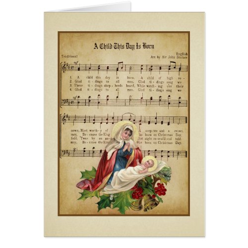 Vintage Religious Virgin Mary Jesus Music
