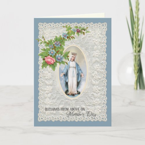 Vintage Religious Virgin Mary Mothers Day Holiday 