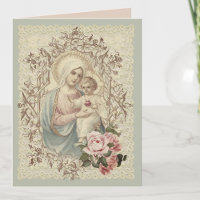 Vintage Religious Virgin Mary Mothers Day