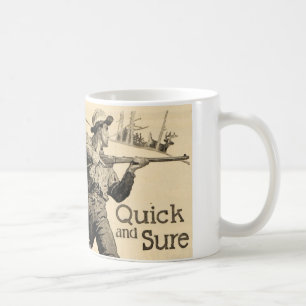 Vintage Remington Rifle Quick Sure Ad Coffee Mug