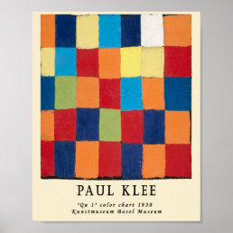 Vintage Remixed Paul Klee Abstract Art Bauhaus Poster