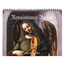 Vintage Renaissance Angels, Antique Fine Art Calendar