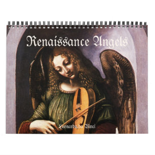 Vintage Renaissance Angels, Antique Fine Art Calendar