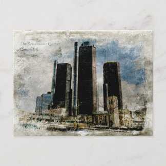Vintage Renaissance Center Postcard