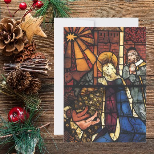 Vintage Renaissance Christmas Nativity Invitation