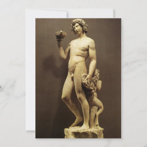 Vintage Renaissance Statue Bacchus by Michelangelo