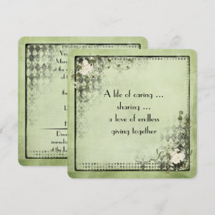 Vintage Renewal of Vows Invitation