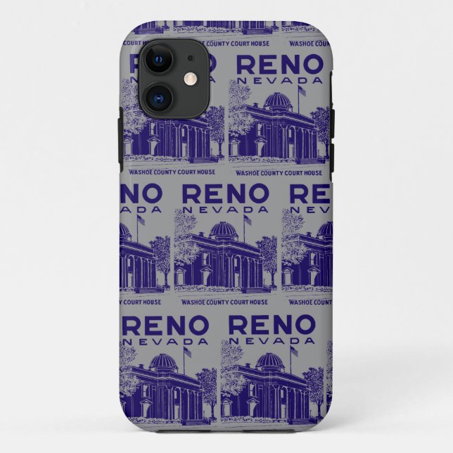 Vintage Reno Nevada Case-Mate iPhone Case (Back)