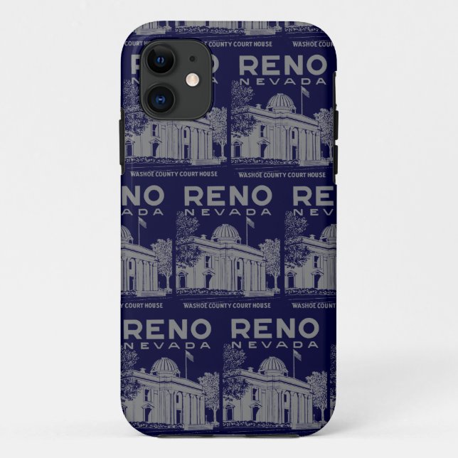 Vintage Reno Nevada Case-Mate iPhone Case (Back)