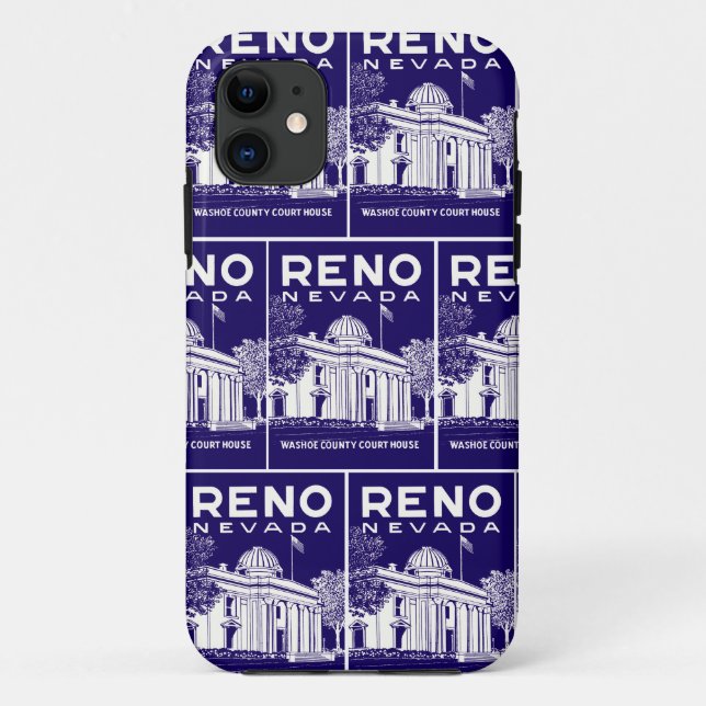 Vintage Reno Nevada Case-Mate iPhone Case (Back)
