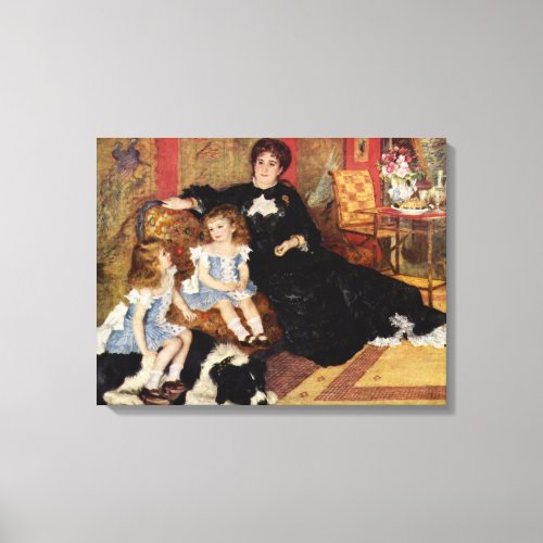 Vintage Renoir Mme Charpentier and Her Children Canvas Print