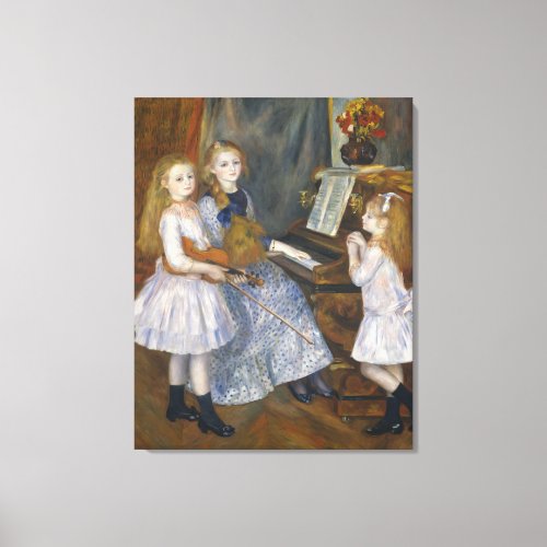 Vintage Renoir The Daughters of Catulle Mendes Canvas Print