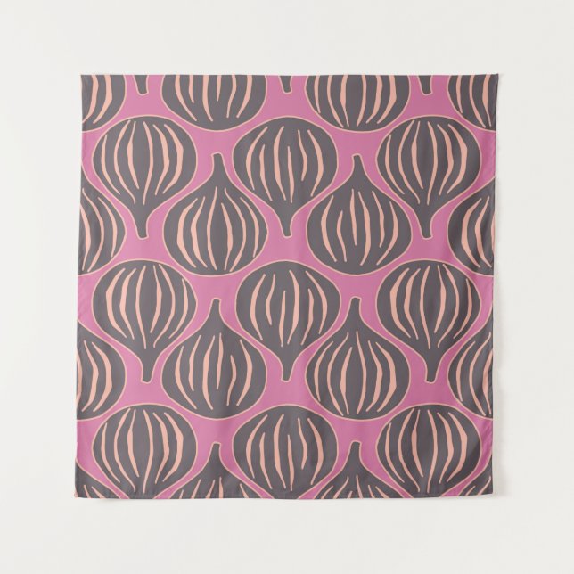 vintage repeat seamless pattern with figs. tapestry (Front)