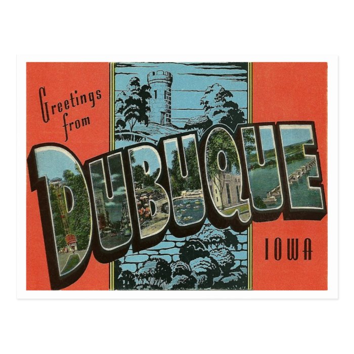 Vintage Reproduction Dubuque, Iowa Postcards