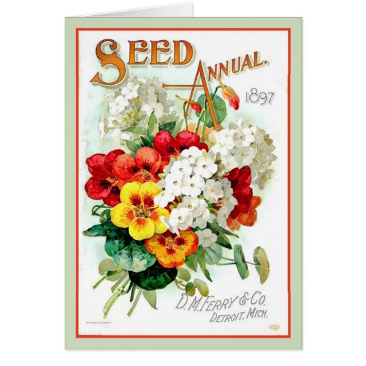 Vintage Reproduction Seed Annual Cover, 1897 (Front)