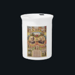 Vintage Republican Party Presidential Campaign Drink Pitcher<br><div class="desc">Vintage Republican Party Presidential Campaign, Our home defenders": Republican Party presidential campaign poster shows head-and-shoulder portraits of William McKinley holding U.S. flag and standing on the gold coin of "sound money, " held up by a group of men in front of the ships "commerce" and the factories "civilization." The print...</div>