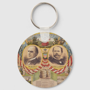 Vintage Republican Party Presidential Campaign Keychain