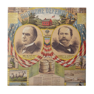 Vintage Republican Party Presidential Campaign Tile