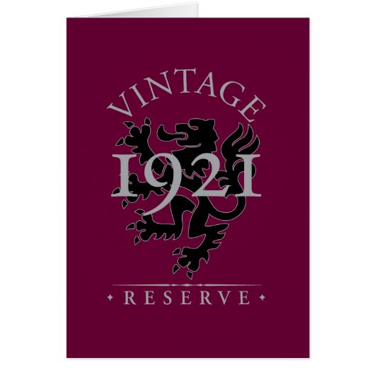Vintage Reserve 1921 (Front)