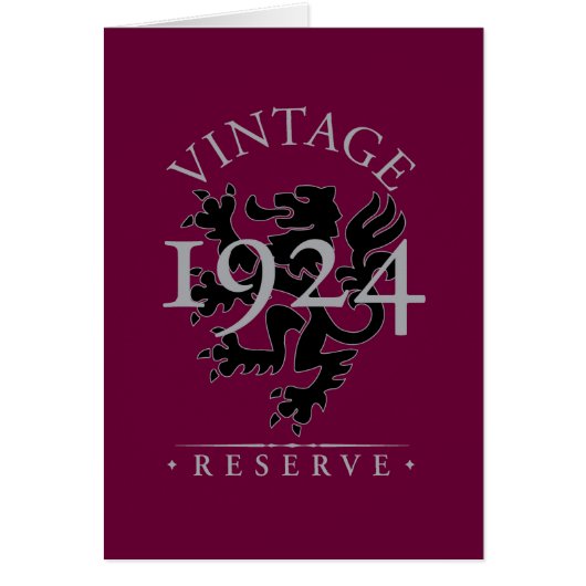 Vintage Reserve 1924 (Front)
