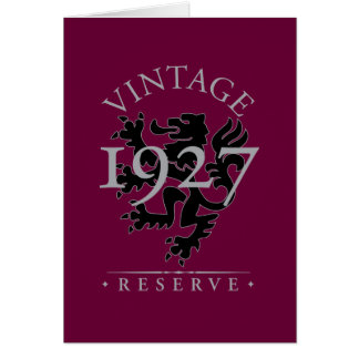 Vintage Reserve 1927 Cards
