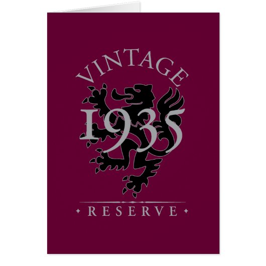 Vintage Reserve 1935 Cards (Front)