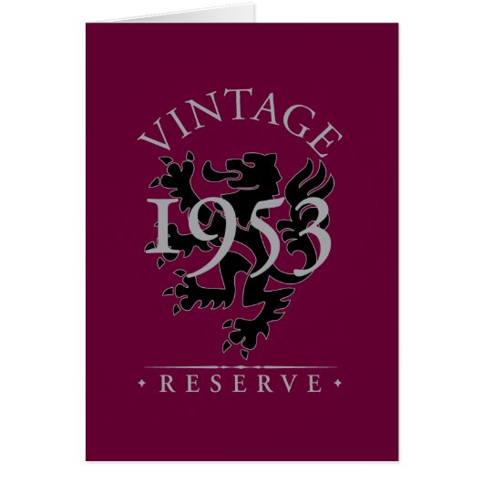 Vintage Reserve 1953 Cards (Front)