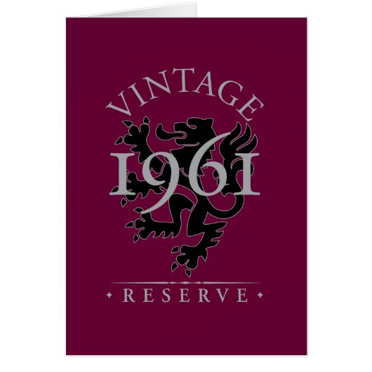 Vintage Reserve 1961 (Front)