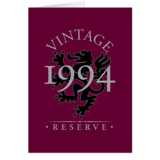 Vintage Reserve 1994 Cards (Front)