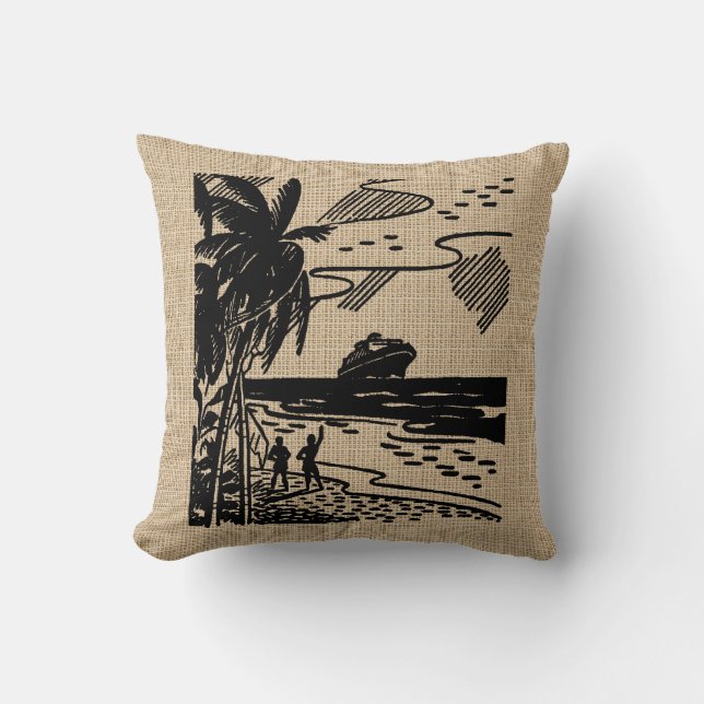 Vintage Resort Pillow (Front)
