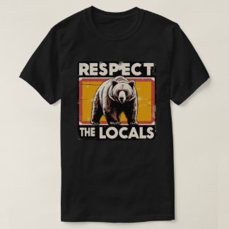 Vintage Respect The Locals Bears Warning T-Shirt