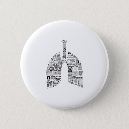 Vintage Respiratory Remedies pulmonology lungs art Button