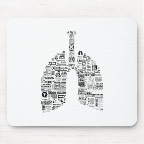 Vintage Respiratory Remedies pulmonology lungs art Mouse Pad