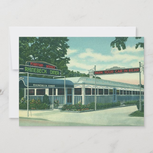 Vintage Restaurant, Retro Rhinebeck Roadside Diner (Front)