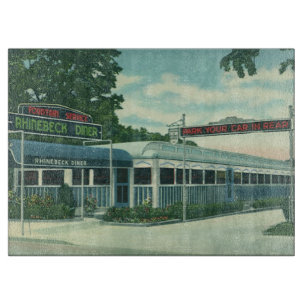 Vintage Restaurant, Retro Rhinebeck Roadside Diner Cutting Board