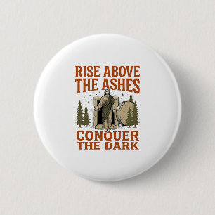 Vintage Resurrection Cave Quote Engraving Shirt De Button