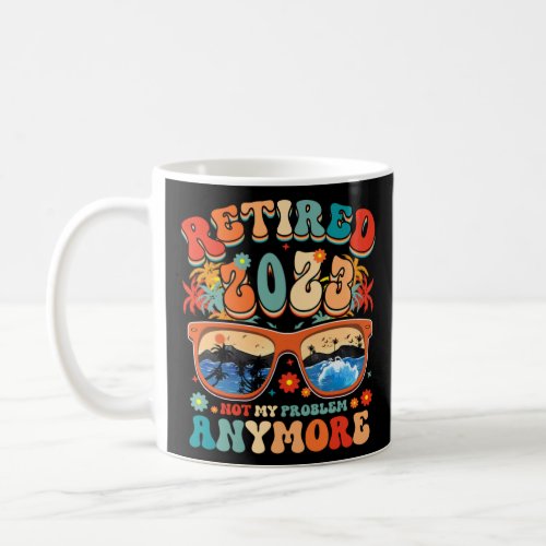 vintage Retired 2023 Women Retirement Humor  Coffee Mug