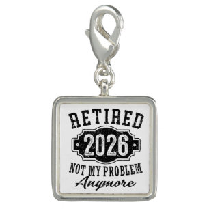 Vintage Retired 2026 Milestone Achievement Badge Charm