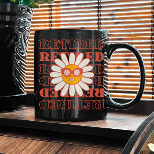 Vintage Retired, Retro Retirement Party Womens Coffee Mug
