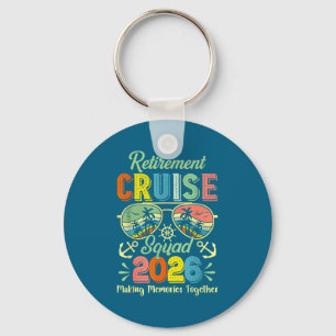 Vintage Retirement Cruise Squad 2026 Cruise Retire Keychain