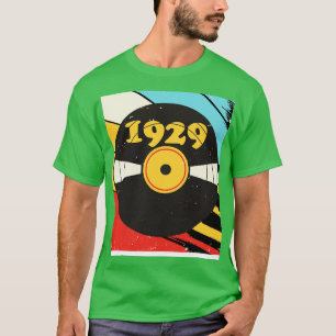 Vintage Retro 1929 Birthday Shirt Vinyl Music