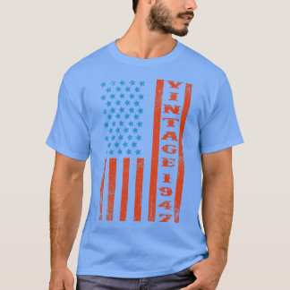 Vintage Retro 1947 American Flag T-Shirt