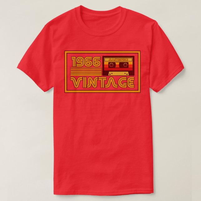Vintage Retro 1966 Masterpiece Cassette Tape T-Shirt (Design Front)
