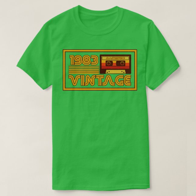 Vintage Retro 1983 Masterpiece Cassette Tape T-Shirt (Design Front)