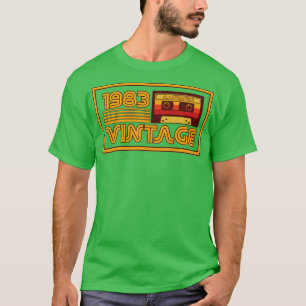 Vintage Retro 1983 Masterpiece Cassette Tape T-Shirt