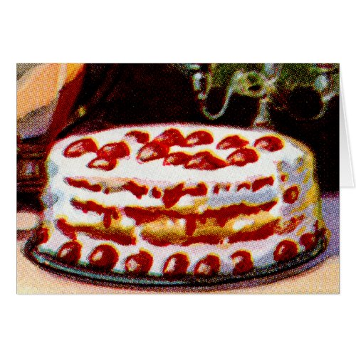 Vintage Retro 20s Baking Cookbook Art Shortcake