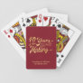Vintage Retro 40th Anniversary Ruby Personalized Playing Cards