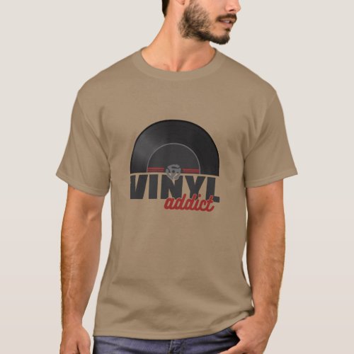Vintage Retro 45 RPM Record Vinyl Addict T_Shirt