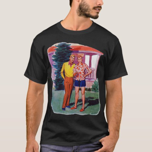 Vintage Retro 50s Gay Men Bob and Rob T_Shirt